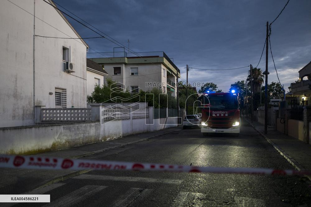 Rainfall Caused By The Storm In The Province Of Barcelona