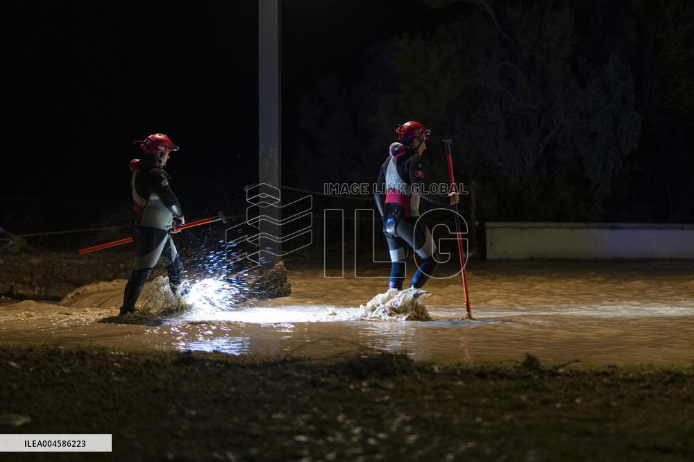 Rainfall Caused By The Storm In The Province Of Barcelona