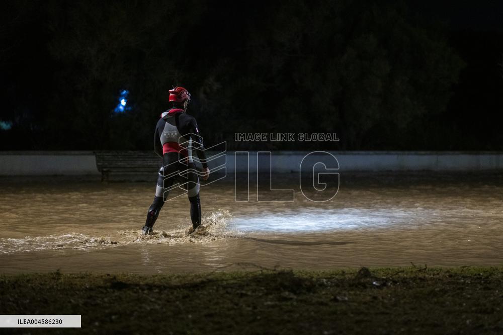 Rainfall Caused By The Storm In The Province Of Barcelona