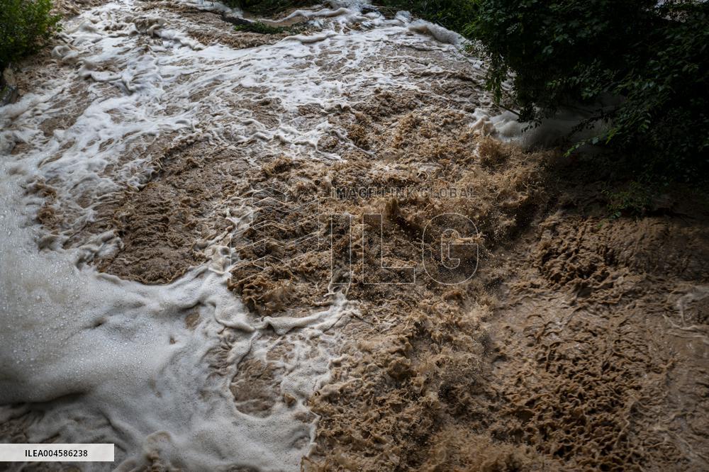 Rainfall Caused By The Storm In The Province Of Barcelona
