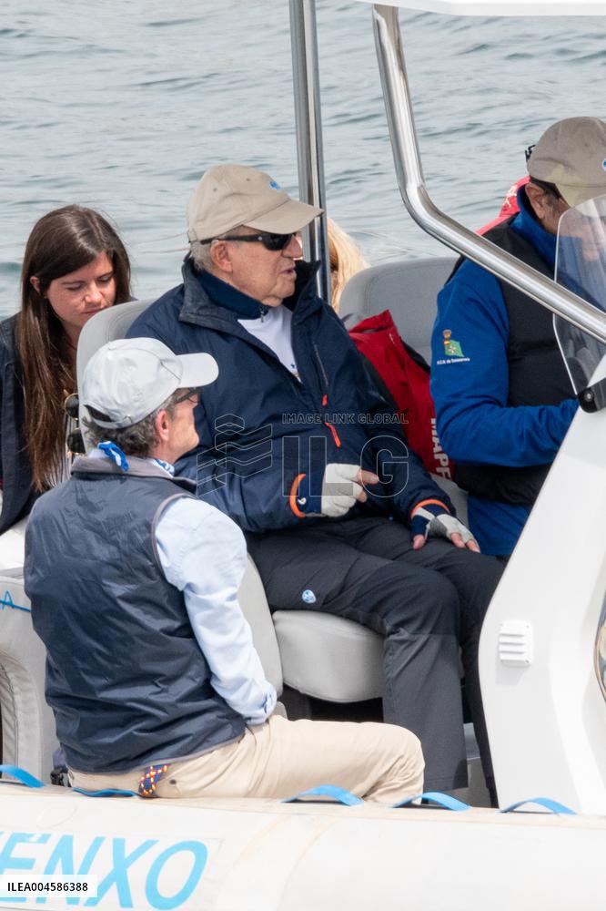 King Juan Carlos Goes Sailing With Infanta Elena - Sanxenxo