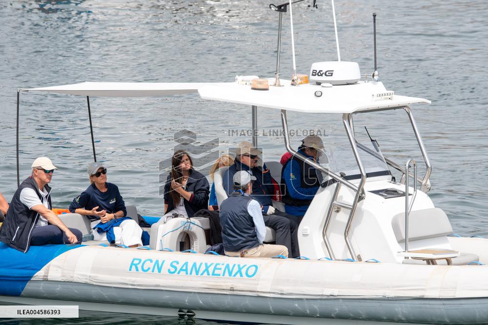 King Juan Carlos Goes Sailing With Infanta Elena - Sanxenxo