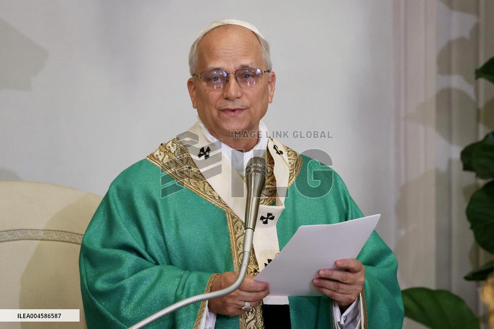 Pope Leo XIV Leads Sunday Mass In Castel Gandolfo