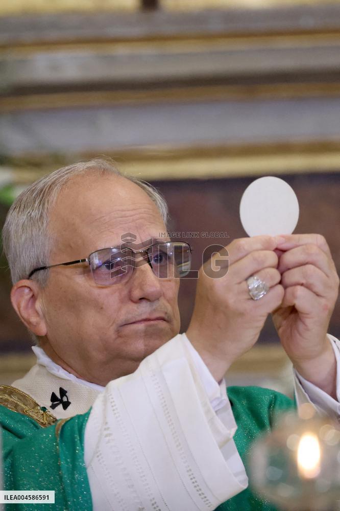 Pope Leo XIV Leads Sunday Mass In Castel Gandolfo