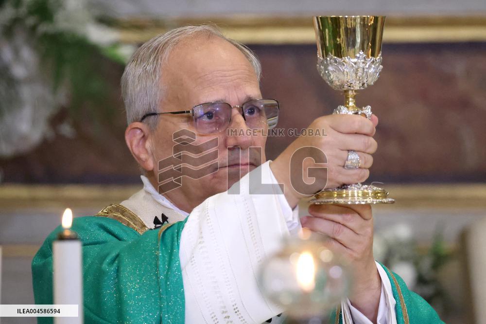 Pope Leo XIV Leads Sunday Mass In Castel Gandolfo