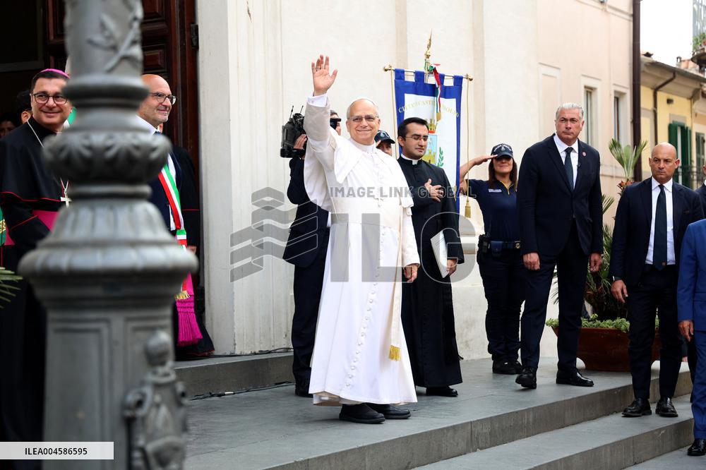 Pope Leo XIV Leads Sunday Mass In Castel Gandolfo