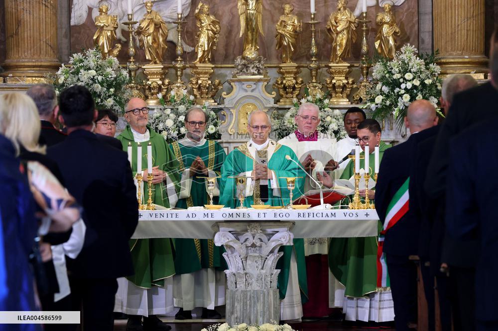 Pope Leo XIV Leads Sunday Mass In Castel Gandolfo