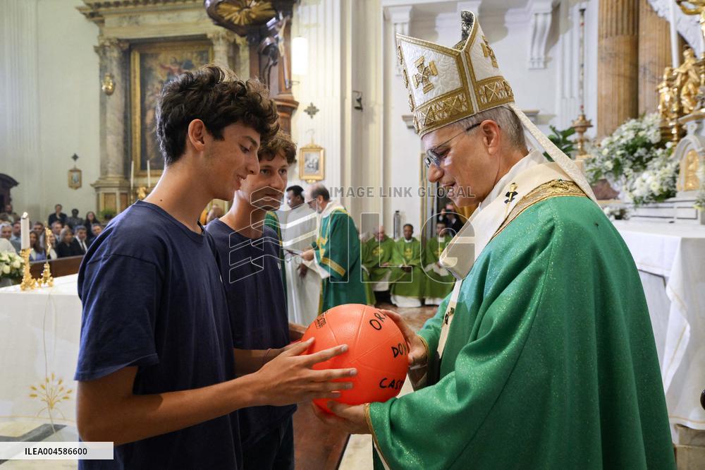 Pope Leo XIV Leads Sunday Mass In Castel Gandolfo