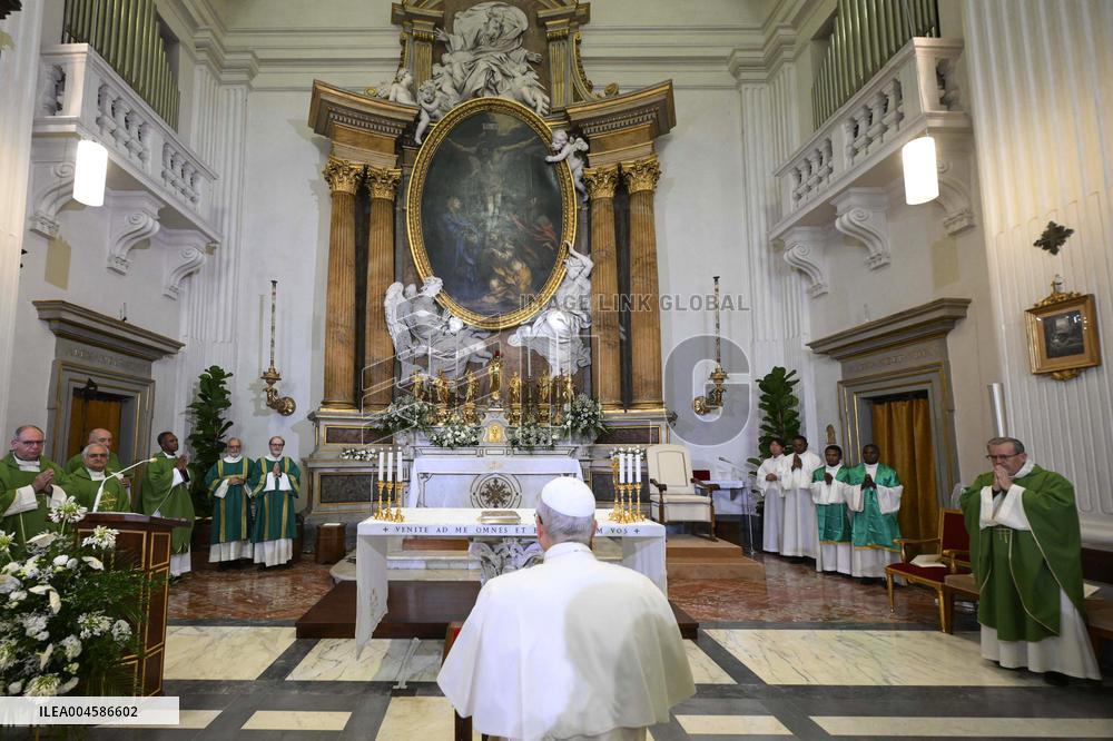 Pope Leo XIV Leads Sunday Mass In Castel Gandolfo