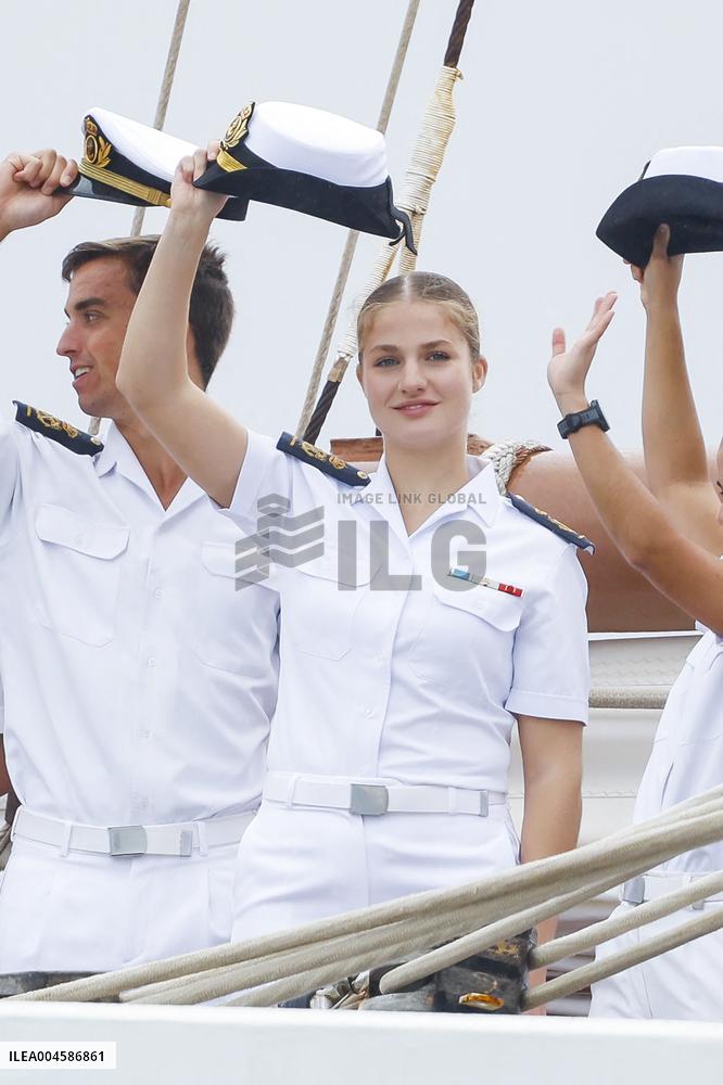 Princess Leonor Ends Her Training Cruise - Marin