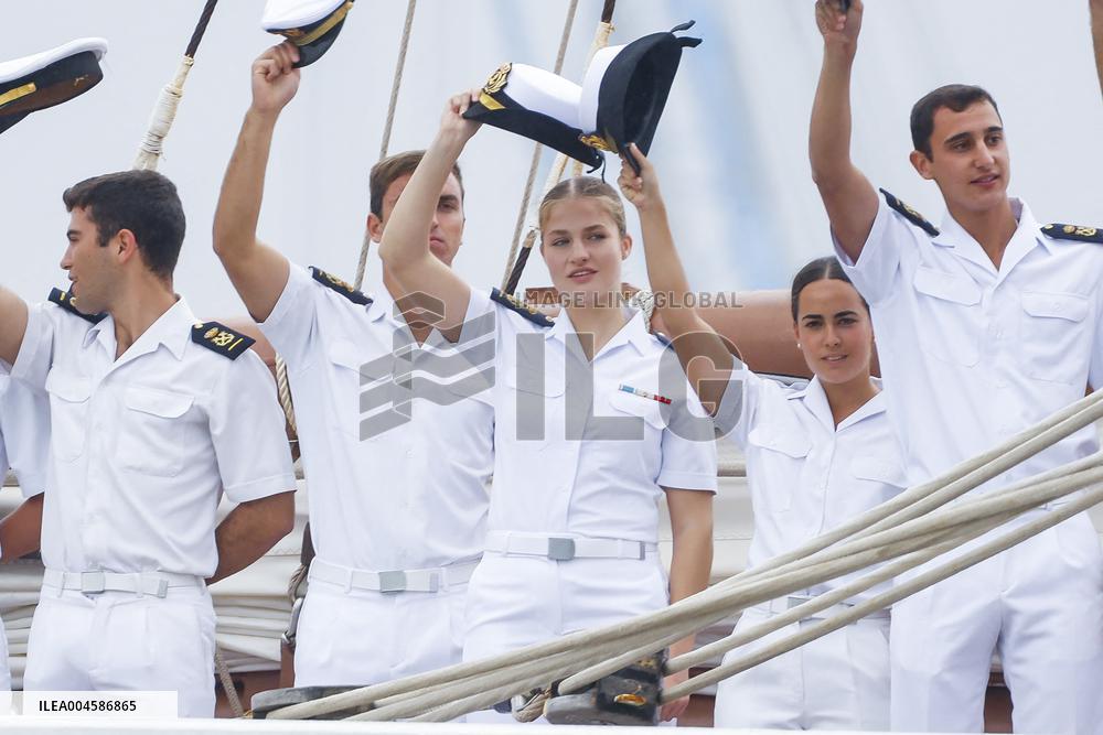 Princess Leonor Ends Her Training Cruise - Marin