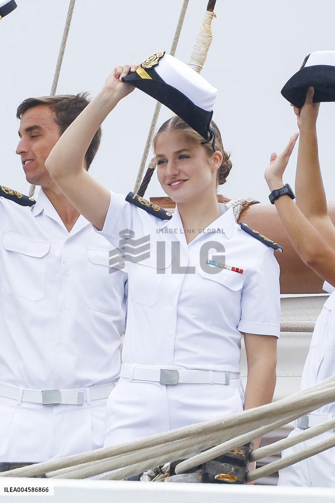 Princess Leonor Ends Her Training Cruise - Marin