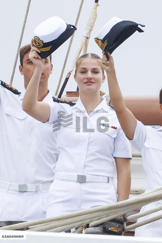Princess Leonor Ends Her Training Cruise - Marin