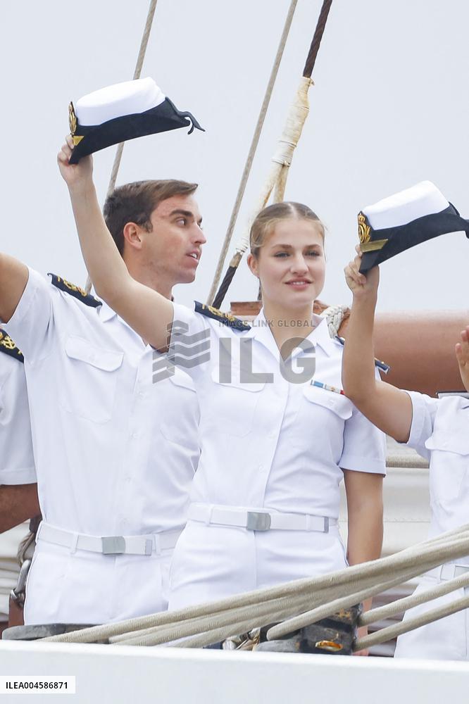 Princess Leonor Ends Her Training Cruise - Marin