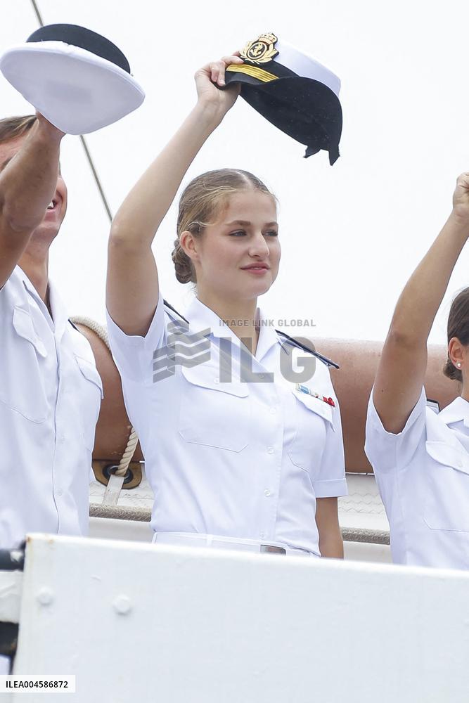 Princess Leonor Ends Her Training Cruise - Marin