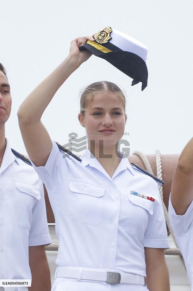 Princess Leonor Ends Her Training Cruise - Marin