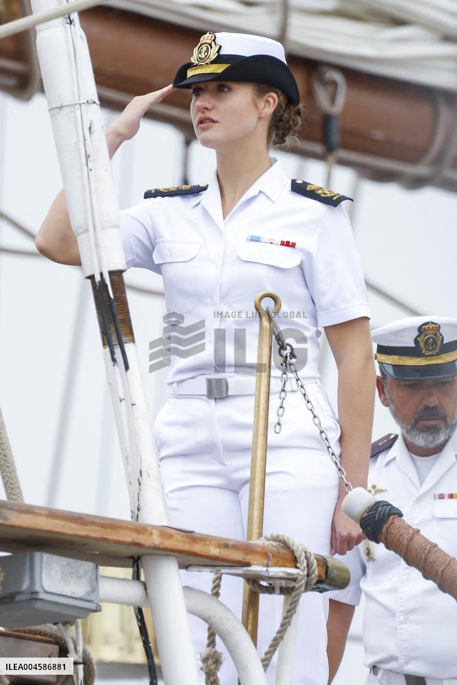 Princess Leonor Ends Her Training Cruise - Marin