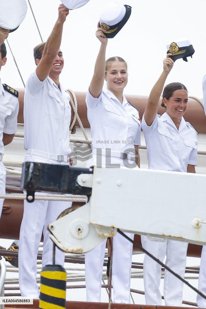 Princess Leonor Ends Her Training Cruise - Marin