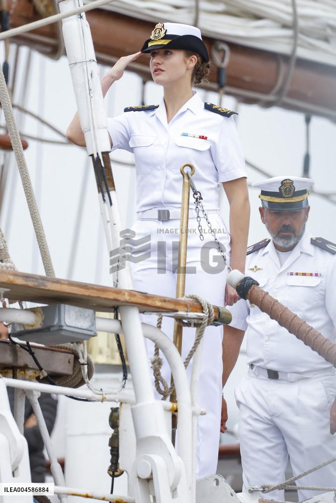 Princess Leonor Ends Her Training Cruise - Marin