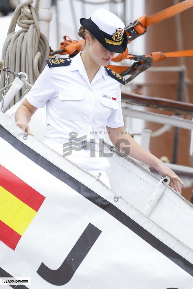 Princess Leonor Ends Her Training Cruise - Marin