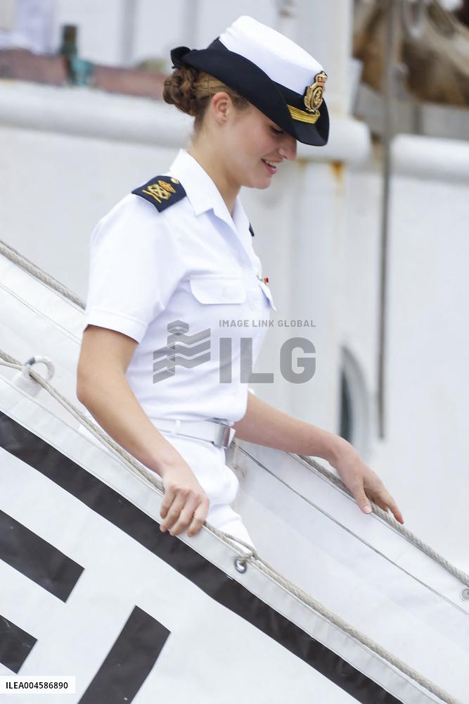 Princess Leonor Ends Her Training Cruise - Marin