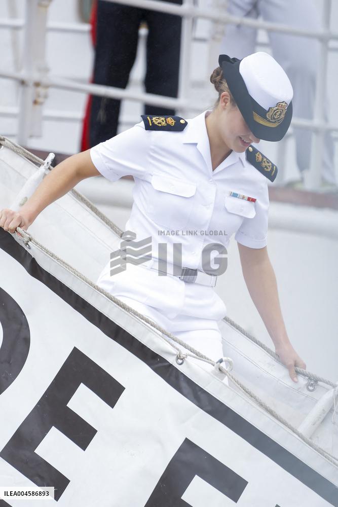 Princess Leonor Ends Her Training Cruise - Marin