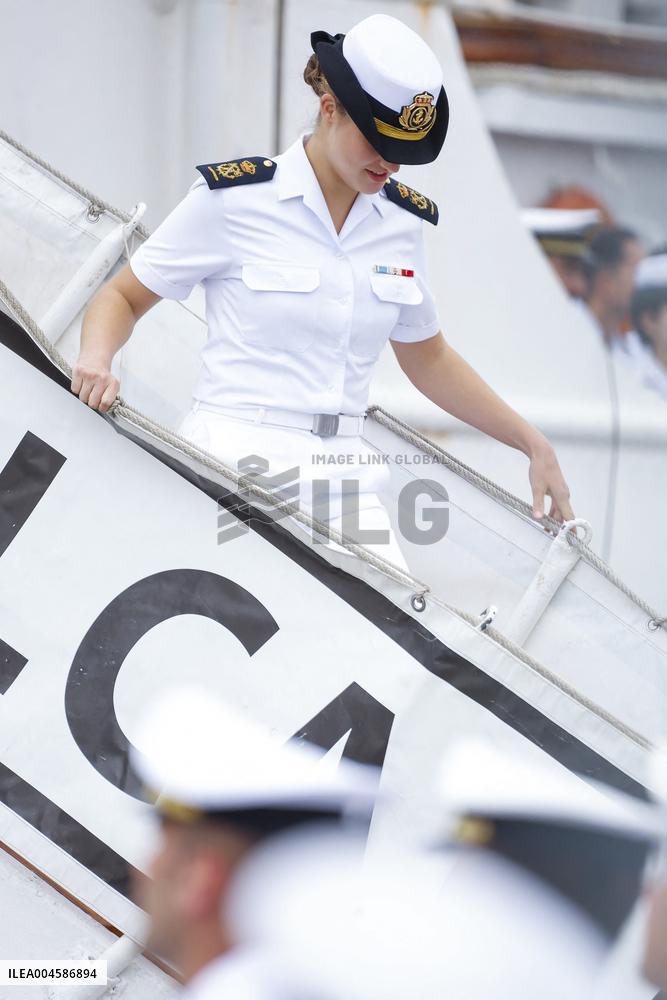 Princess Leonor Ends Her Training Cruise - Marin