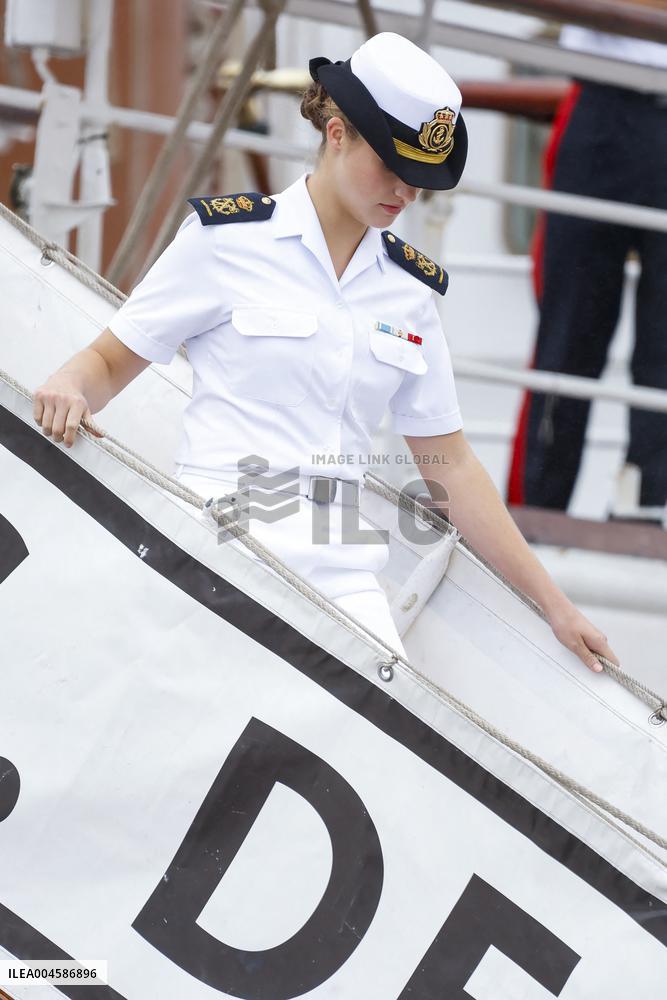 Princess Leonor Ends Her Training Cruise - Marin