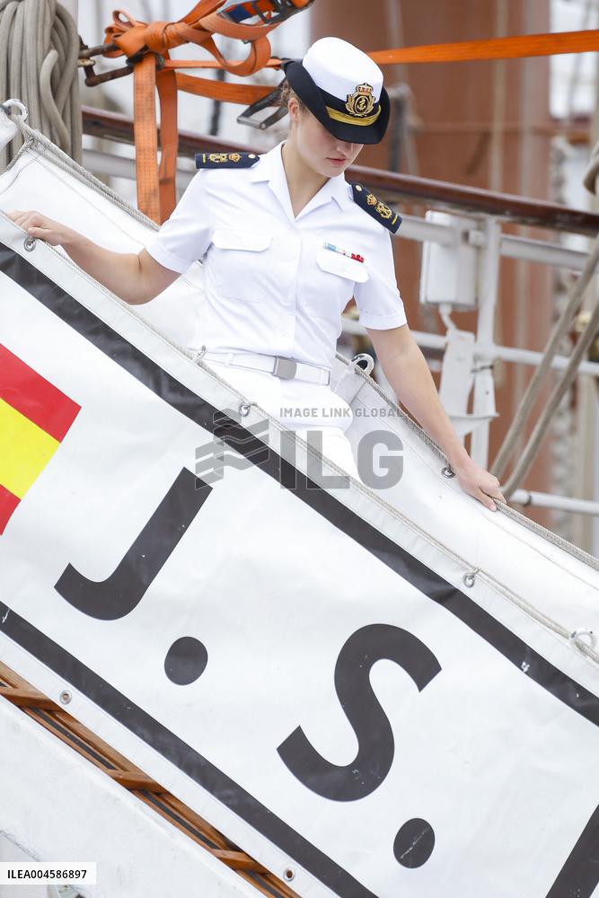 Princess Leonor Ends Her Training Cruise - Marin