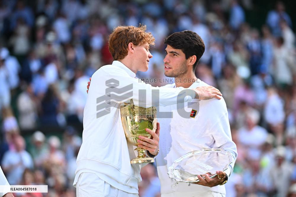 Jannik Sinner Wins His First Wimbledon Trophy - UK