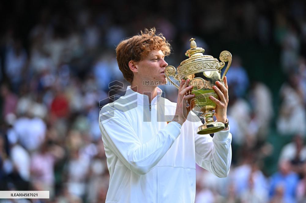 Jannik Sinner Wins His First Wimbledon Trophy - UK