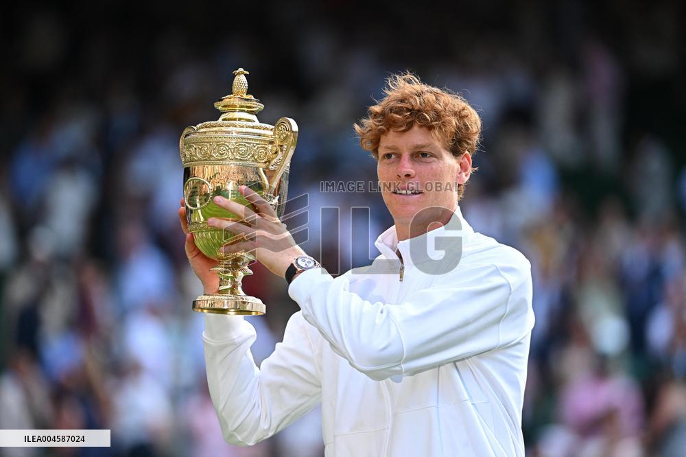 Jannik Sinner Wins His First Wimbledon Trophy - UK