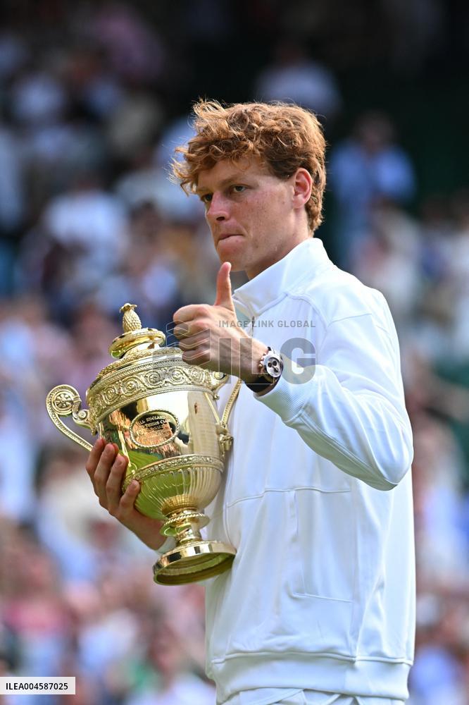 Jannik Sinner Wins His First Wimbledon Trophy - UK