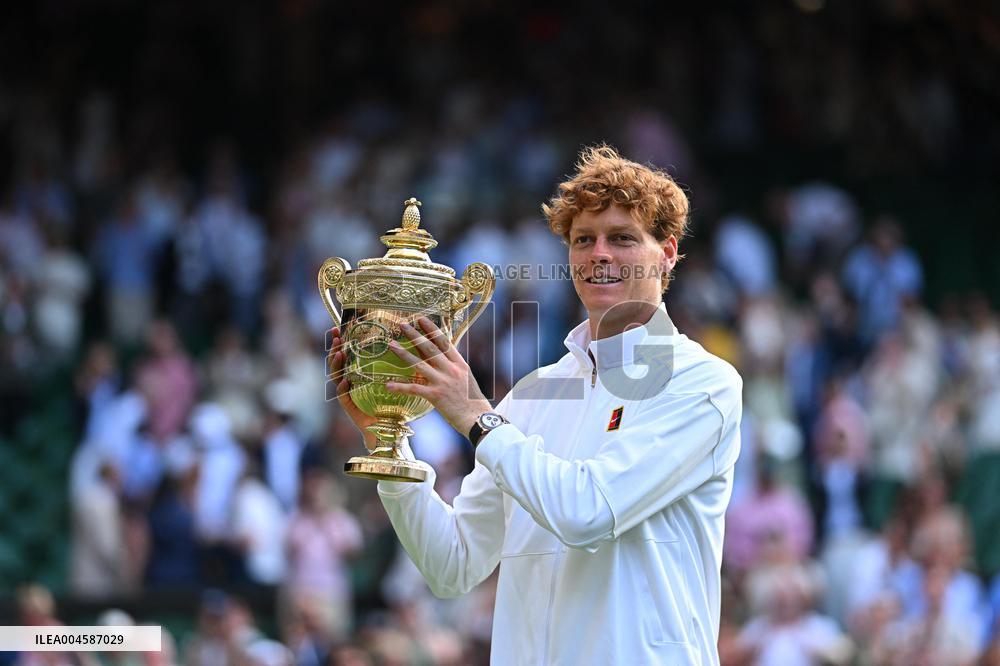 Jannik Sinner Wins His First Wimbledon Trophy - UK