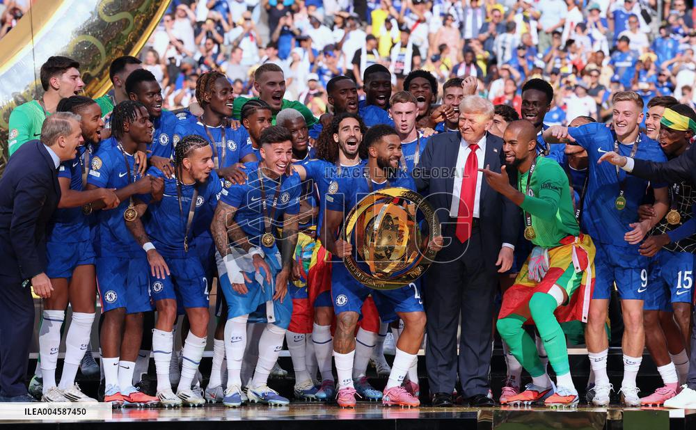 Chelsea Celebrate Club World Cup Win With President Trump