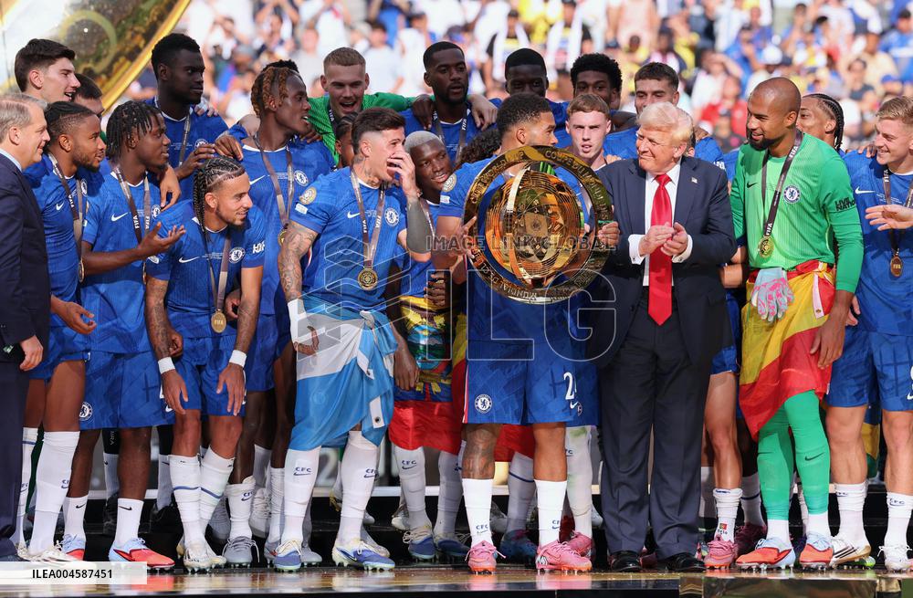 Chelsea Celebrate Club World Cup Win With President Trump