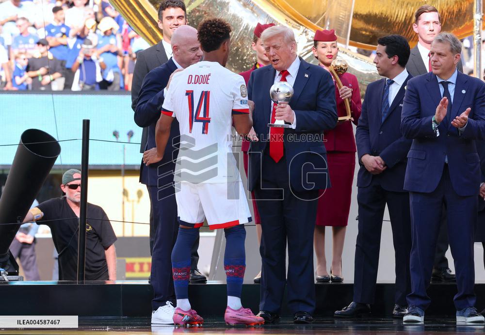 Desire Doue Receives Best Young Player Award from Trump - NJ