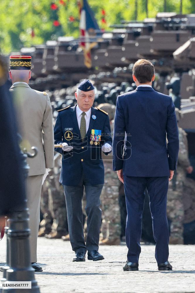 Macron at Bastille Day Parade - Paris