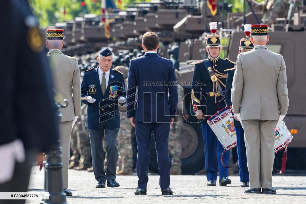Macron at Bastille Day Parade - Paris