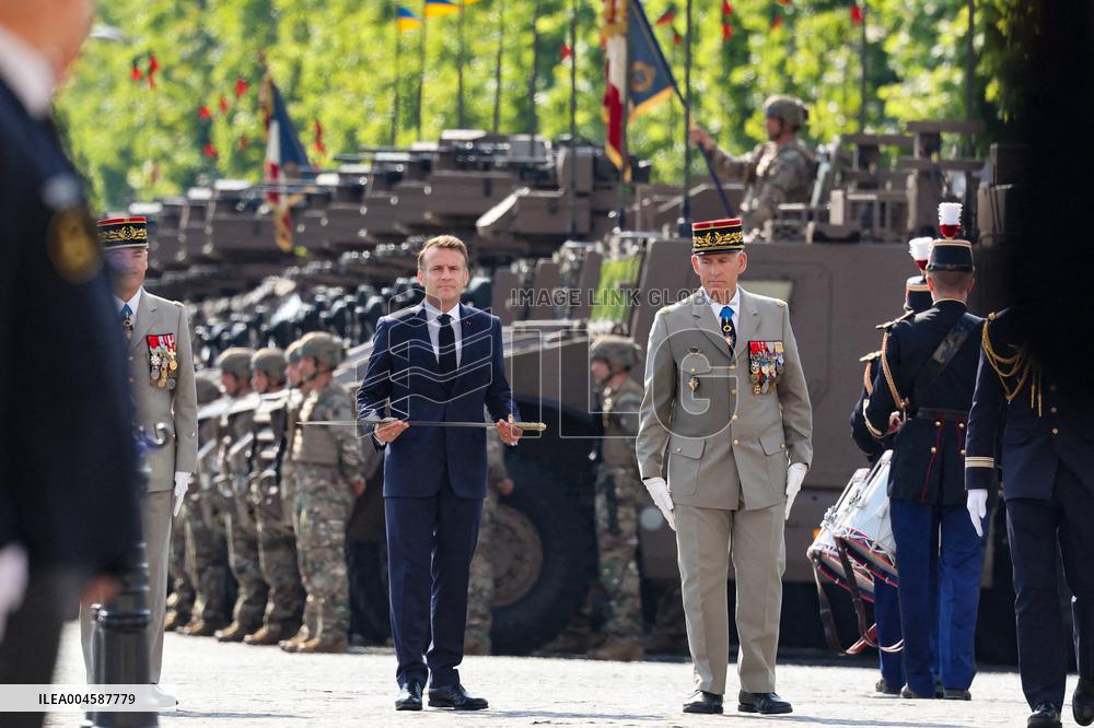 Macron at Bastille Day Parade - Paris