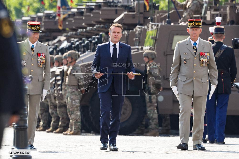 Macron at Bastille Day Parade - Paris