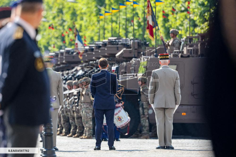 Macron at Bastille Day Parade - Paris