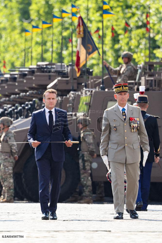 Macron at Bastille Day Parade - Paris