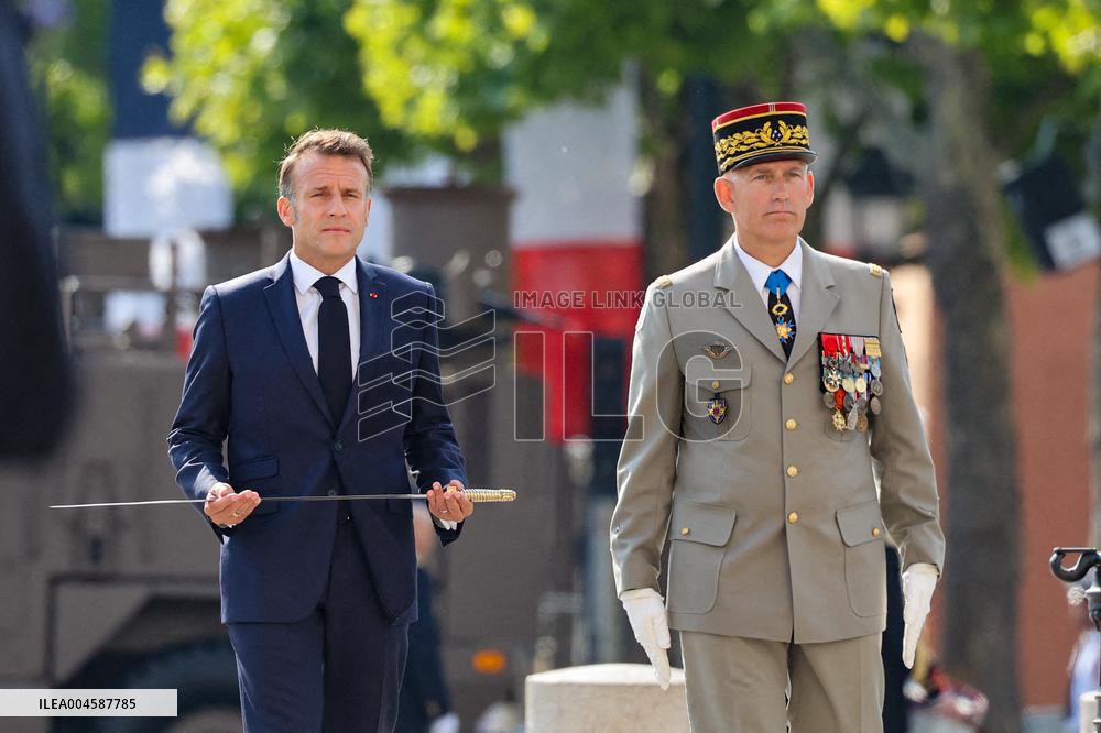 Macron at Bastille Day Parade - Paris