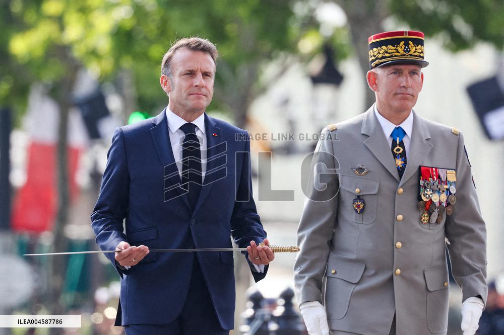 Macron at Bastille Day Parade - Paris