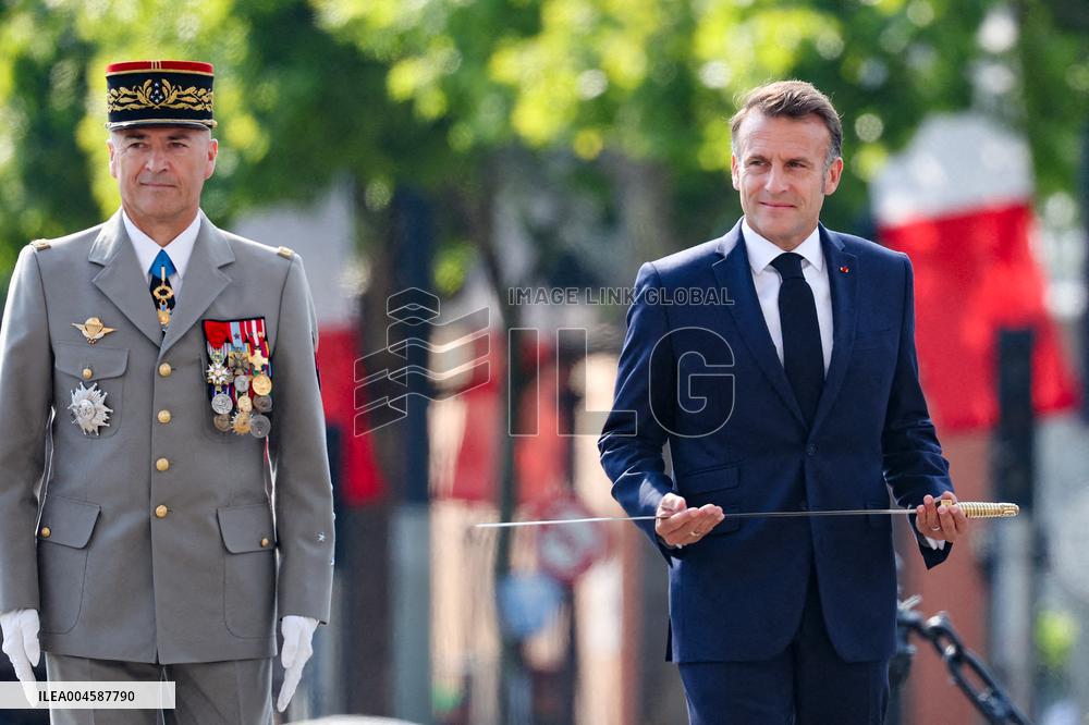 Macron at Bastille Day Parade - Paris