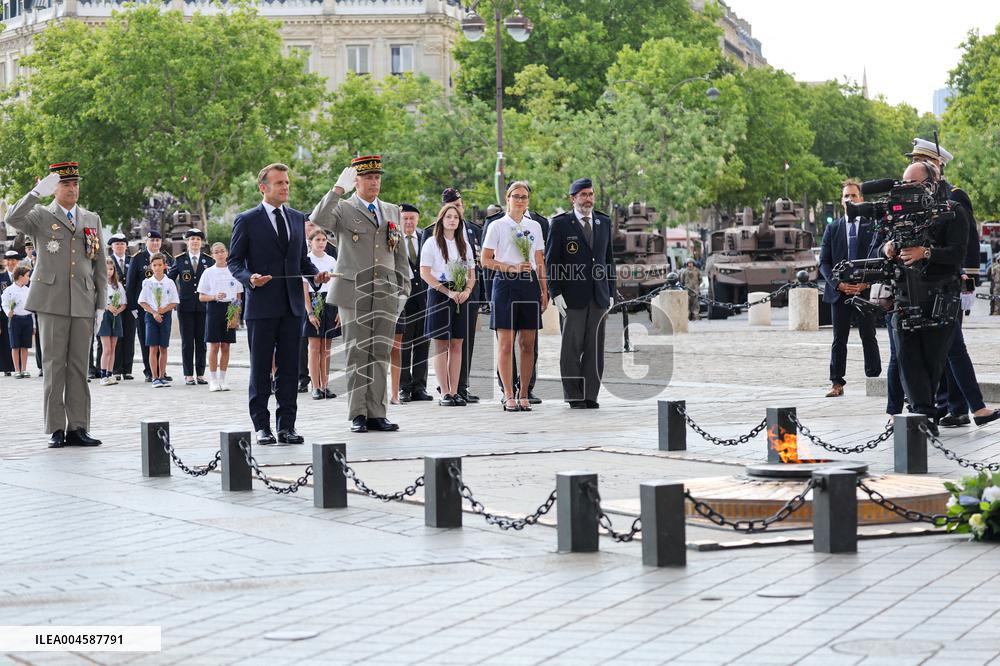 Macron at Bastille Day Parade - Paris