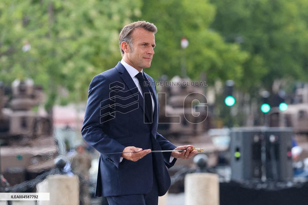 Macron at Bastille Day Parade - Paris