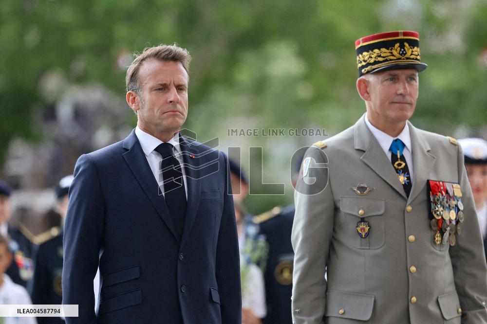 Macron at Bastille Day Parade - Paris