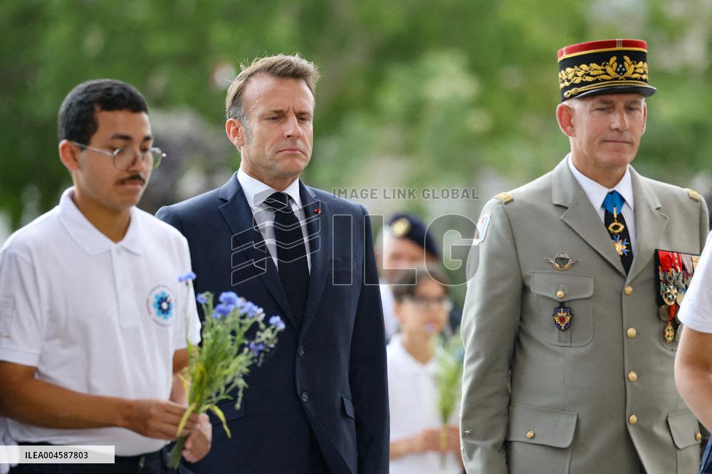 Macron at Bastille Day Parade - Paris